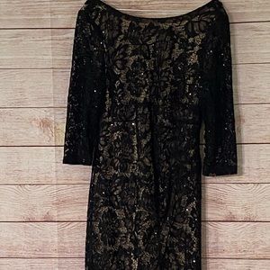 JCPenney Scarlett brand black lace dress